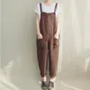 Kadın Tulumları Mağaza Kadın Tulumları Gevşek Romper Büyük Boylar Dungarees Tulum Cepleri Tank pantolonları artı S-5XL