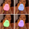 Night Lights Cute Smile Pear Light Soft Silicone Usb Charging LED Nightlight Children Kids Color-changing Eye Protective Bedside Lamp