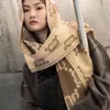 Autumn and Winter New Designer Scarf Men's and Women's Cashmere Scarf Shawl Neck Warm Long Double-sided Letter Tassel