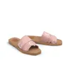 2023 Hausschuhe Designer Damen Woody Mules Flache Sandalen Slides Sliders Canvas Weiß Schwarz Rosa Damenmode Outdoor Strand Sandale Slipper Slide Schuhe