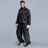 Gym Clothing High Quality Sweating Suits For Workouts Sauna Suit Men PVC Sport Tops Pants Set Sweat Quick Lose Weight Fitness Running Joggin