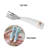 Dinnerware Sets Cute Bear Cutlery Set Ceramics Handle 304 Stainless Steel Spoon And Fork Kawaii Kitchen Flatware For Kids Adults