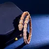 Bangle Top 925 Silver Snake Mens Armband Rings Gold Rose Colors Open Style Designer For Women Wedding Jewelry Never Fade