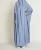 Vêtements ethniques Abaya à capuche Femmes musulmanes Prière Vêtement Hijab Robe Robe arabe Overhead Kaftan Khimar Jilbab Eid Ramadan Robe Vêtements islamiques 230224