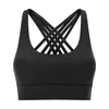 Yoga Outfit Sport-BH für Frauen Cross Back Top Gym Workout Laufen Push-up Crop Sexy einfarbig Schweißhalter Fitness Trainingsweste HGC