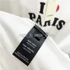 Men's T-Shirts Kaus Mode Pakaian PARIS I LOVE Kualitas Bagus Kaus Wanita Pakaian Longgar 1 1 Pria Kedatangan Baru 20220225V23