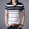 Polo da uomo Polo classica da uomo a righe Cotone manica corta Estate Plus Oversize M-XXXXL 230225