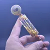 Newest colorful Hookah glycerin coil glass smoking oil burner pipe tobacco handmade spoon pipe for smoking