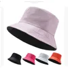 Широкие шляпы Brim Черная белая твердая шляпа ковша унисекс Боб Кэпки хип -хоп Горрос мужчины Женщины летняя панама пляж Sun Рыбалка Boonie Hat G230224