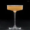 Vinglas med platt cocktailglas japansk klassisk champagne kreativ bar martini cup blandar bubbla