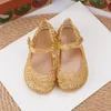 Sandals Spring Summer 2023 Mini Melissas Bird s Nest Children s Jelly Shoes Baby Girls Shiny Kids Fragrant Beach 230224