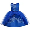 Girl Dresses Baby Girls Dress Embroider Kids For Party Elegant Princess Wedding Gown Children Clothing 1 2 3 4 5 6 8 Year Girl's