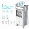 2023 Microdermabrasion Deep Clean Skin Facial Equipment 9 in 1 White Beauty Skin Bubble Machine