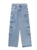 Jeans pour hommes Pantalon cargo rétro Jeans amples Mode pour hommes Vêtements de rue des années 90 Jambe large Taille haute Droite Y2k Jeans Pantalons Vêtements de travail Pantalons Z0225