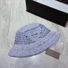 2023 نساء دلو قبعة سترو الصيف كاسويت ديججينير قبعات الرجال شاطئ المنسوجة غطاء القبعات المحبوكة النسائية الصياد البيسبول قبعة D226292F