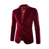 Men's Suits & Blazers Fashion Simple Casual Trend Pure Color Corduroy Small SuitMen's