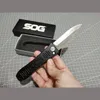 „Special Warfare Elite” SOG szybko otwierany automatyczny nóż składany ostrze D2 aluminiowa rękojeść camping outdoor EDC kieszonkowe noże