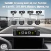 XINMY Smart Car TPMS Reifendruckkontrollsystem Solarenergie Digitales LCD-Display Auto-Sicherheitsalarmsysteme Reifendruck