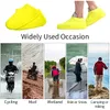 Couvre-chaussures imperméables en silicone pour la pluie, réutilisables, antidérapants, chaussons de bowling en caoutchouc, couvre-chaussures de cyclisme en plein air avec protection de semelle, s'appliquent aux hommes, femmes, enfants