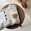 T-Shirts Baby Langarmshirt Weiche Baumwolle Kinder ee Für Mädchen ops Jungen Hund Stickerei Shirts Kinder Pullover 1 7 Jahr 230224