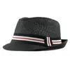 Chaps à bord large grand chef homme grand taille panama hatte dame plage cap cap mâle mâle Fedora hommes plus paille 56-60cm