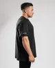 Herren-T-Shirts, große Männer, lockeres T-Shirt aus Baumwolle, lässig, sportlich, übergroßes T-Shirt, Fitnessstudio, Laufen, Streetwear, Fitness, Sportbekleidung 230225