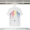 Camiseta de grife masculina Casual homem feminino camisetas com letras imprimir mangas curtas vender homens luxuosos roupas secas rápidas v760