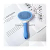 car dvr Cat Grooming Pet Dog Brush Hairs Cleaner Comb Needle Combs Pets Products Drop Delivery Home Garden Supplies Dh8Qn
