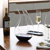 Wine Glasses Crystal High Grade 1500ml Spiral 6-shaped Decanter Gift Box Harp Swan Creative Separator Glass Set 230225