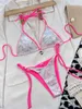 Thong Mayo Seksi Bikini 2023 Yaz Mikro Bikinis Seti Parlak Pullar Yular Bandaj Mayo Push Up Monokini Plajı Arka Mayo Takımları