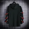 Heren Hoodies Sweatshirts Autumn Heren Hoodie Sweatshirt Casual Black Hoodies Tops Techwear Hip Hop Harajuku Patchwork Japanese Streetwear Men 3XL 230225