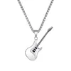 Pendant Necklaces Musical Guitar Necklace Length 50mm Street Fashion Meaningful Gift For Guitarist Bassist