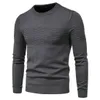 Men's T-Shirts Men Winer Casual Solid Thick wool Cotton Sweater Pullovers Men High Elasticity Fashion Slim Fit O-Neck Sweater Men 230225