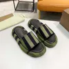 Luxury summer ladies selling slippers female fashion letters BUR slide flat bottom rubber gear sandals beach brand shoes.