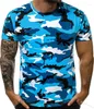 Heren t shirts Europese en Amerikaanse ronde nek strakke sexy camouflage casual sport heren losse t-shirt