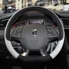 Steering Wheel Covers For DS4 DS5 DS 5LS DS6 DS7 DS9 Car Cover PU Leather Non-slip Auto AccessoriesSteering CoversSteering