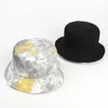 HBP American Wide European Brim Hats New Style Tie-dye Double face pêcheur extérieur de la Sun Sun Men Femmes Couleur Modèle Bélleur P230327