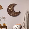 Lampes murales Lampe en bois Boho Style Moon Star Night Light Home Intérieur Loft Décorations LED Applique de chevet