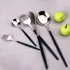 Dinnerware Sets 24Pcs30pcs Wedding Supplies Kitchen Dinnerware Tableware Spoon Fork Knife Set Washing Utensils Cutlery Lunch Of Dishes Complete 230224