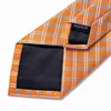 Neck Ties Dibangu 2018 New Arvival 12 Styles Silk Ties for 85cm Orange Color Men Men Men For Business Wedding Suit Neck Dravatas J230225