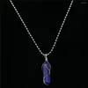 Choker Trendy Multicolor Prism Stone Pendant Long Alloy Beads Sweater Chain Women Necklace Men Custom Gift Male Jewelry