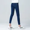 Damenjeans Größe 4XL 5XL 6XL Damen Hellblaue Jeans mit elastischer Taille, schlanke Stretch-Baumwolle, Marineblau, Mom-Hose, schwarze Jeanshose, weiblich, 230225