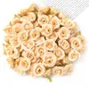 Dekorativa blommor 100st mini Silk Rose Artificial Head Fake For Home Decor Wedding Decoration Diy Bride Wreath Gifts Tillbehör