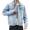 Vestes masculines QXiuiup Vestes de jean décontractées pour hommes Cowboy Veste de jean chaud et de veste en denim plus taille plus épaisse 4xl 230225