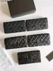 Uchwyty karty CC Top Designer CC Portfer Polet Card Wzór Caviar Sheepskin Wallet