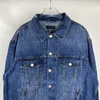 Designer de jaquetas masculinas Back of home Cola bordado lavagem azul água Paris banda jaqueta solta jeans RP3V