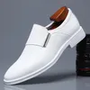 Sukienka buty moda spite stóp skórzane mężczyźni swobodny formalny mokasyny Business Wedding Oxfords buty zapatillas de hombre 230224