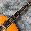 D Fassform Gitarrengesicht gelbe Gitarre Folk-Gitarre Fingerspiel Bakelitgitarre plus Tonabnehmer Fisherman 301