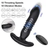 newtelescopic Vibrating Buttプラグアナルバイブレーター女性用アナキューアナアナルディルド前立腺マッサージャー男性バットプラグのためのリモートセックスおもちゃ