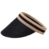 Wide Brim Hats Grass Woven Trendy Fashion Ladies Dress Up Straw Hat Portable Beach For TravelWide